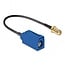 Fakra C (v) - SMA (v) adapter kabel - RG174 - 50 Ohm / zwart - 0,20 meter