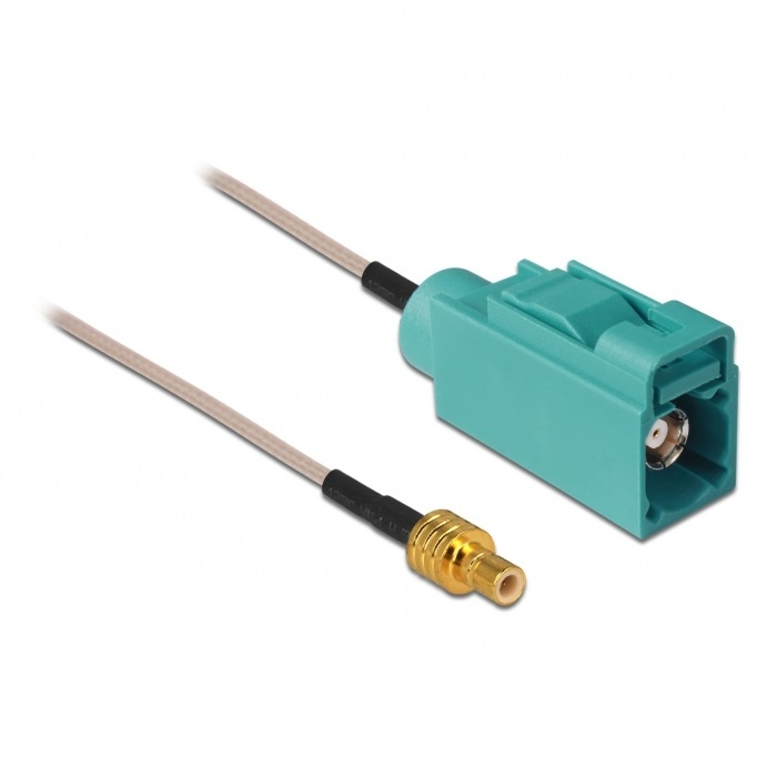DeLOCK 88671. Aansluiting 1: SMA, Aansluiting 2: FAKRA Z. Lengte snoer: 5 m, Kleur van het product: Bruin, Impedantie: 50 Ohm