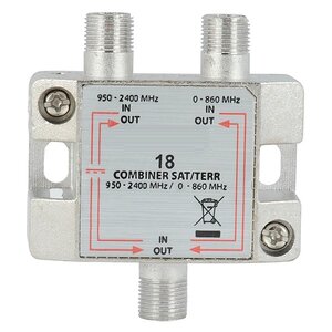 Satelliet / TV combiner en filter / 0-2400 MHz