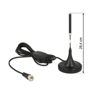 DeLOCK DAB+ Antenne met F (m) connector - 21 dBi - 2 meter