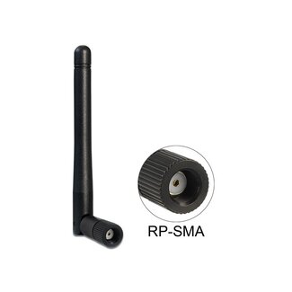 DeLOCK WLAN IEEE 802.11 ac/a/b/g/n Antenne met SMA-RP (m) connector - 2 dBi