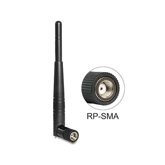 WLAN IEEE 802.11 ac/a/b/g/n Antenne met SMA-RP (m) connector - 3 dBi