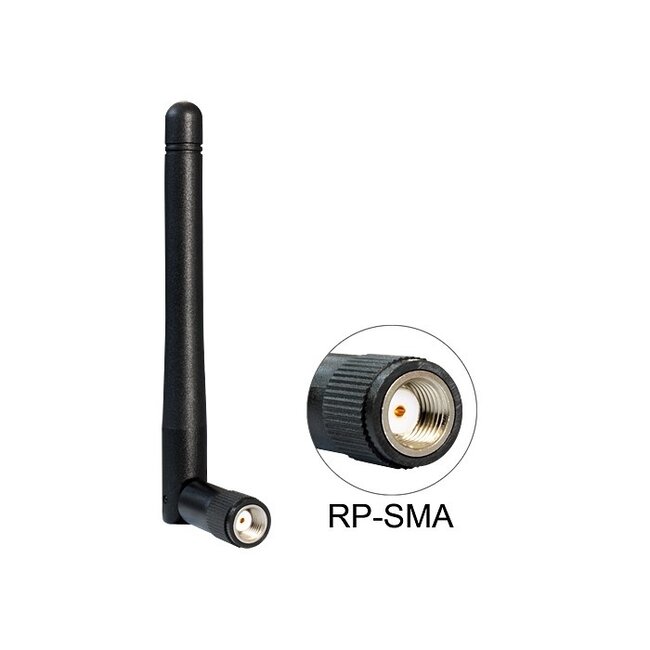 WLAN IEEE 802.11 b/g/n Antenne met SMA-RP (m) connector - 2 dBi