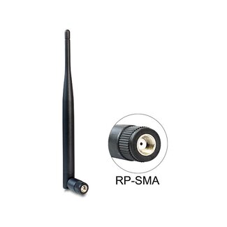 DeLOCK WLAN IEEE 802.11 b/g/n Antenne met SMA-RP (m) connector - 5 dBi