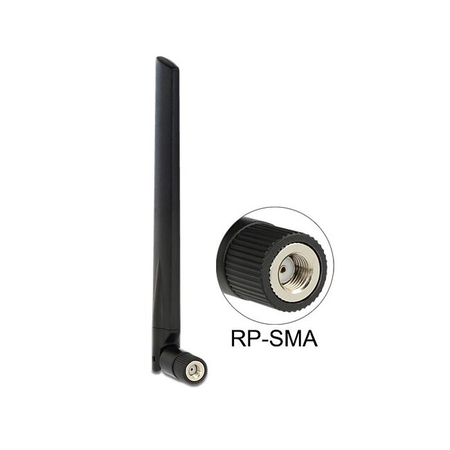 WLAN IEEE 802.11 ac/a/h/b/g/n Antenne met SMA-RP (m) connector - 3 - 5 dBi