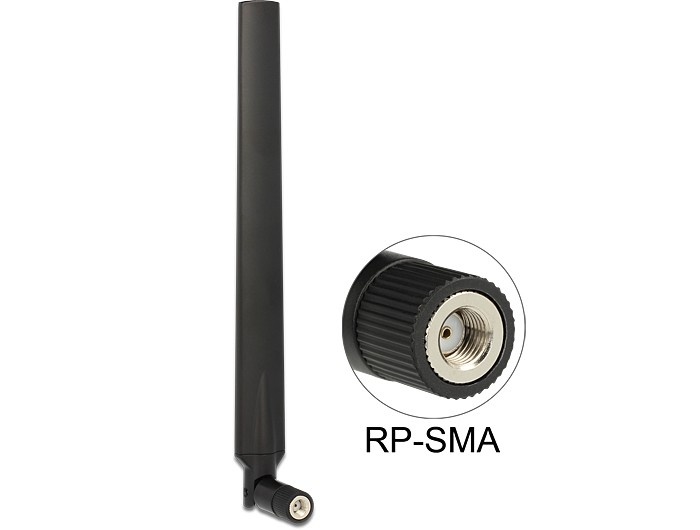 DeLOCK WLAN IEEE 802.11 ac/a/h/b/g/n Antenne met SMA-RP (m) connector - 4 - 7 dBi