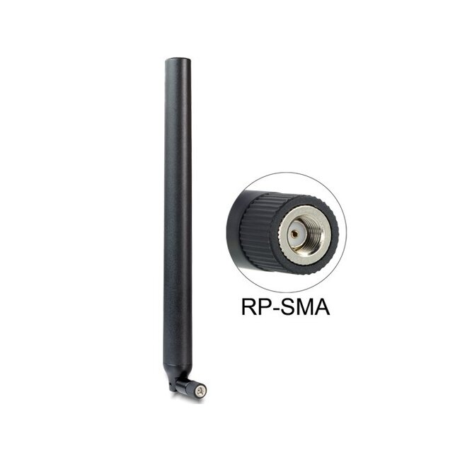 WLAN IEEE 802.11 ac/a/h/b/g/n Antenne met SMA-RP (m) connector - 5,5 - 9 dBi