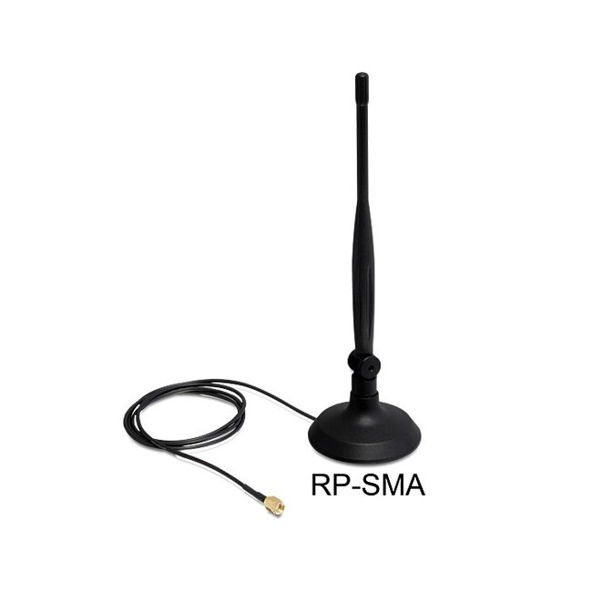 WLAN IEEE 802.11 b/g/n Antenne met SMA-RP (m) connector - 4 dBi - 1 meter