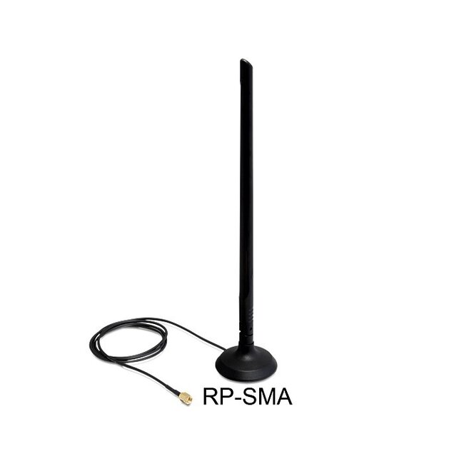 WLAN IEEE 802.11 b/g/n Antenne met SMA-RP (m) connector - 6,5 dBi - 1 meter