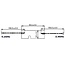 WLAN IEEE 802.11 ac/a/h/b/g/n Twin PCB Antenne met MHF IPEX (v) connector - 3 - 5 dBi - 0,15 meter