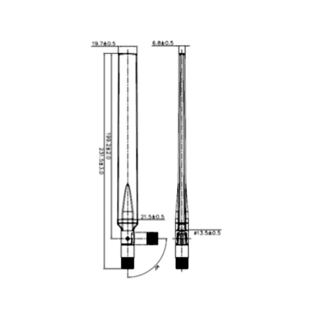 LTE (4G) antenne - omnidirectioneel - SMA (m) - 0-4 dBi / wit