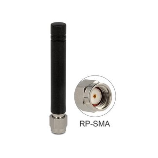 DeLOCK GSM Quadband Antenne met SMA-RP (m) connector - 2 dBi