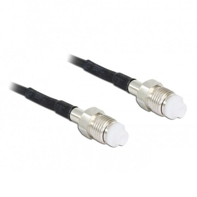 FME (v) - FME (v) kabel - RG174 - 50 Ohm / zwart - 0,20 meter