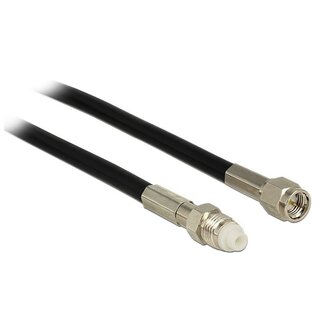 DeLOCK SMA (m) - FME (v) kabel - RG-58 / 50 Ohm - 1 meter