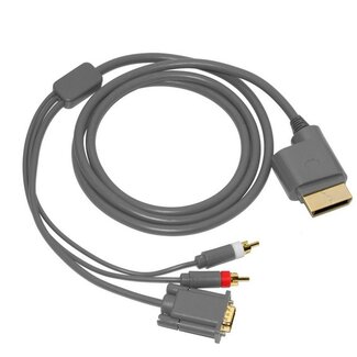 Dolphix VGA AV kabel voor XBOX 360 (met Toslink) - 1,8 meter