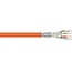 S/FTP CAT7a 10 Gigabit 1000 MHz netwerkkabel met vaste aders - AWG23 - LSZH / oranje - 250 meter