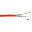 S/FTP CAT7a 10 Gigabit 1200 MHz netwerkkabel met vaste aders - AWG23 - LSZH / oranje - 100 meter