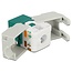 UTP CAT6 Gigabit Keystone module RJ45 - LSA (toolless) / groen/grijs