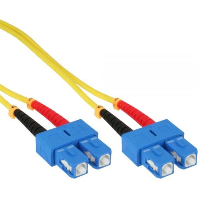 SC Duplex Optical Fiber Patch kabel - Single Mode OS2 - 2 meter