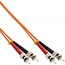 ST Duplex Optical Fiber Patch kabel - Multi Mode OM1 - oranje / LSZH - 15 meter