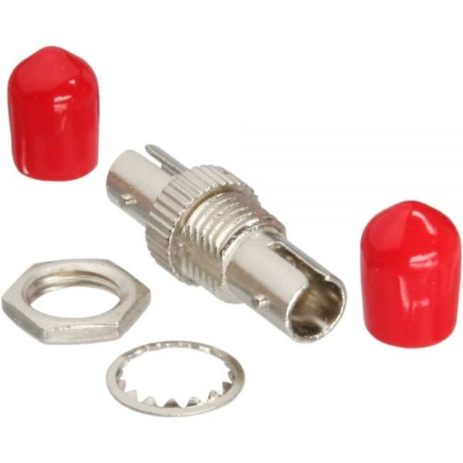 ST Simplex (v) - ST Simplex (v) Optical Fiber inbouw koppelstuk - Multi Mode