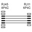 DSL Modem / Router kabel RJ11 - RJ45 - 3 meter