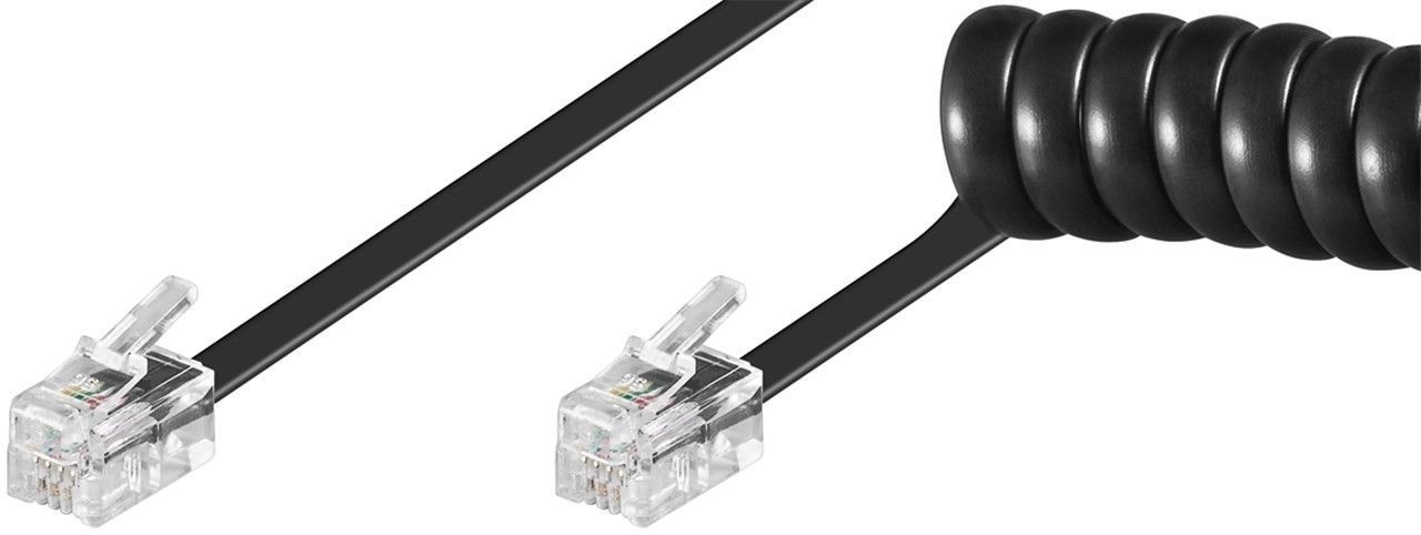 InLine 18895A. Snoerlengte: 4 m, Aansluiting 1: RJ10, Aansluiting 2: RJ10