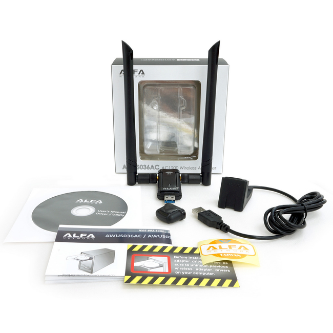 Alfa Network AWUS036AC AC1200 WLAN Dual-band USB Adapter