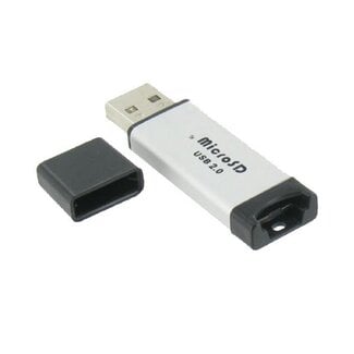 Dolphix USB Cardreader met USB-A connector en 1 kaartsleuf - voor Micro SD - USB2.0
