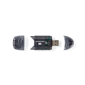 Nedis Nedis USB Cardreader met USB-A connector en 1 kaartsleuf - voor SD/MMC - USB2.0