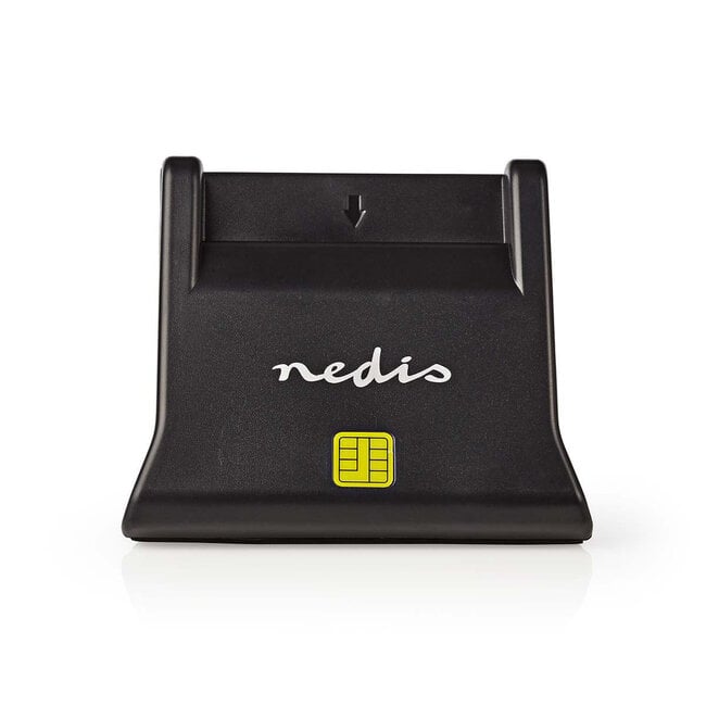 Nedis USB Smartcard bureaumodel cardreader met USB-A connector - USB2.0 (Windows, Mac OS en Linux)