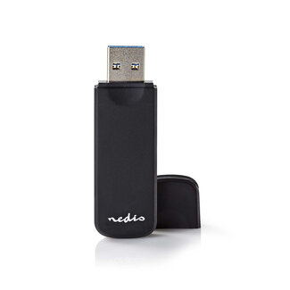 Nedis Nedis USB Cardreader met USB-A connector en 2 kaartsleuven - voor (Micro) SD/MMC/TF - USB3.0