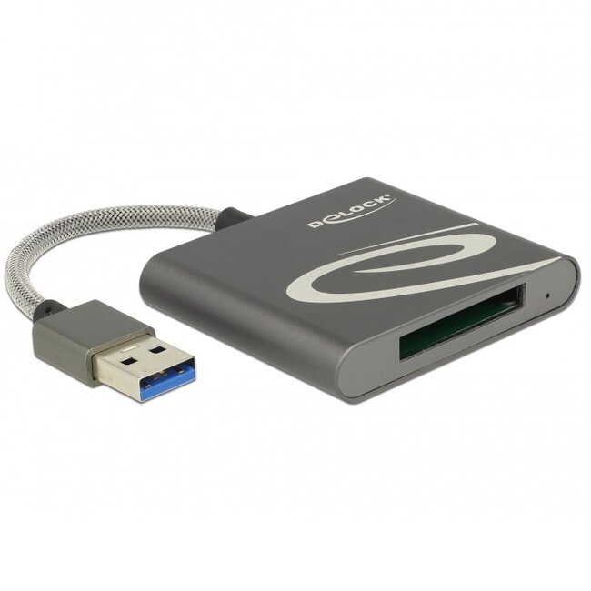 DeLOCK USB Cardreader met USB-A connector en 1 kaartsleuf - voor XQD - USB3.0