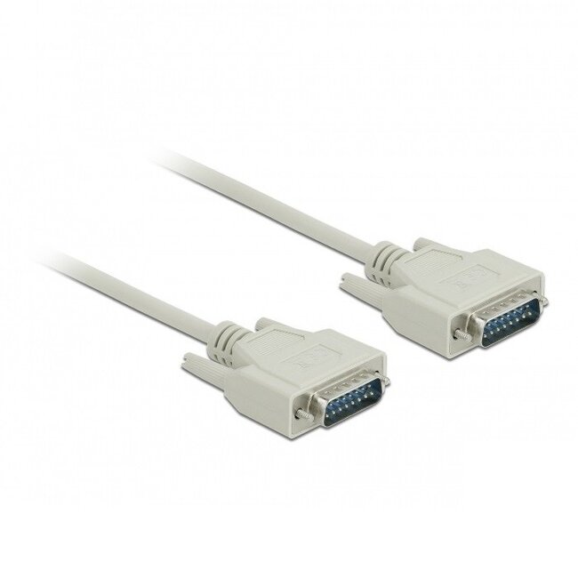 Gameport kabel 15-pins SUB-D kabel - Vertind koperen aders / beige - 2 meter