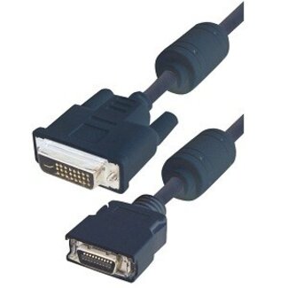 MaxTrack DVI-D Dual Link 24+1pins mannelijk - HP Centronics 20pins mannelijk adapter - 1,8 meter
