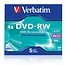 Verbatim DVD-RW discs in Jewel Case - 4-speed - 4,7 GB / 5 stuks