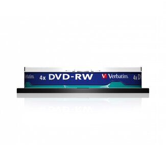 Verbatim Verbatim DVD-RW discs op spindel - 4-speed - 4,7 GB / 10 stuks