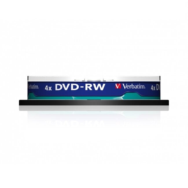 Verbatim DVD-RW discs op spindel - 4-speed - 4,7 GB / 10 stuks