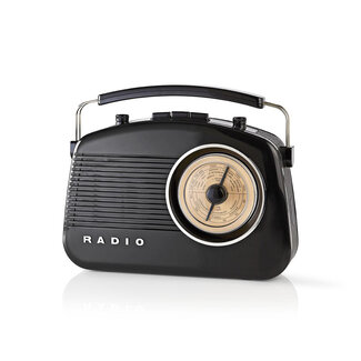 Nedis Nedis Retro AM/FM radio / zwart