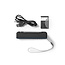 Nedis portable FM radio met USB en Micro SD 3,6W / zwart/grijs