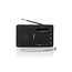 Nedis portable FM radio met USB en Micro SD 3,6W / zwart/grijs