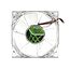 Titan Green Vision ventilator (case fan) voor in de PC met Z-Axis lager en super stil - 80 x 80 x 25 mm