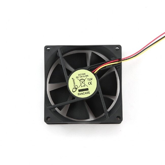 Ventilator (case fan) voor in de PC met glijlager - 80 x 80 x 25 mm