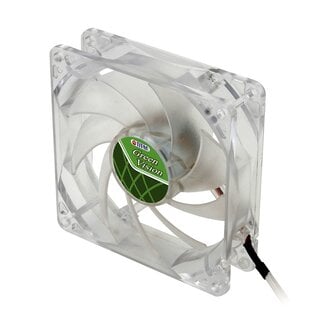 Titan Titan Green Vision ventilator (case fan) voor in de PC met Z-Axis lager en super stil - 92 x 92 x 25 mm