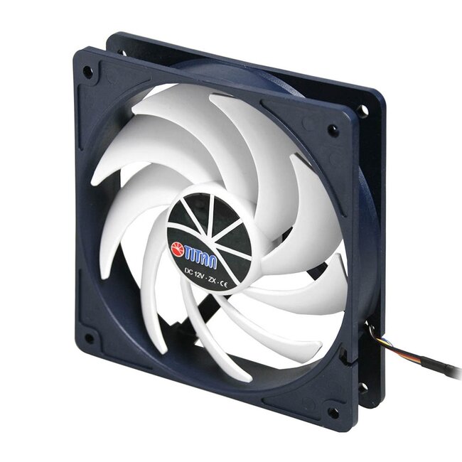 Titan Kukri-series ventilator (case fan) voor in de PC met Z-Axis lager - 120 x 120 x 25 mm