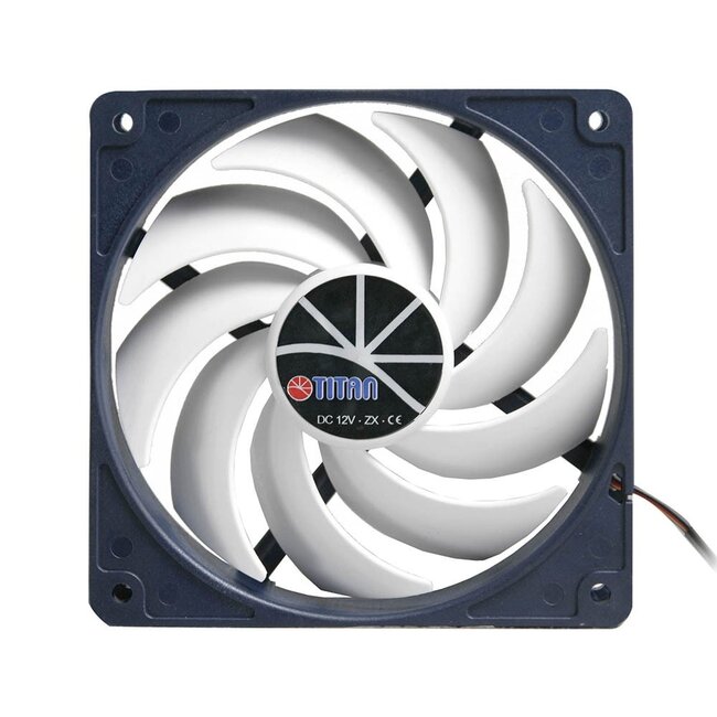 Titan Kukri-series ventilator (case fan) voor in de PC met Z-Axis lager - 120 x 120 x 25 mm