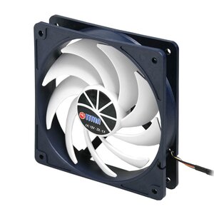 Titan Kukri-series ventilator (case fan) voor in de PC met Z-Axis lager en PWM-functie - 120 x 120 x 25 mm