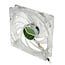 Titan Green Vision ventilator (case fan) voor in de PC met Z-Axis lager en super stil - 120 x 120 x 25 mm