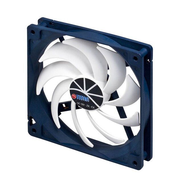 Titan Kukri-series ventilator (case fan) voor in de PC met Z-Axis lager en PWM-functie - 140 x 140 x 25 mm