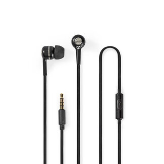 Nedis Nedis stereo in-ear earphones met microfoon / zwart - 1,2 meter